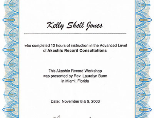 Akashic Record Training Nov 2003